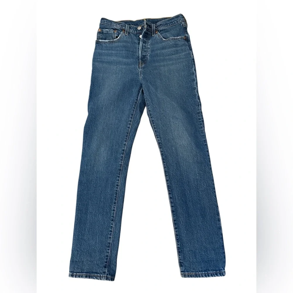 Classic Blue Denim Jeans- Levi’s 501 - Picture 2 of 3